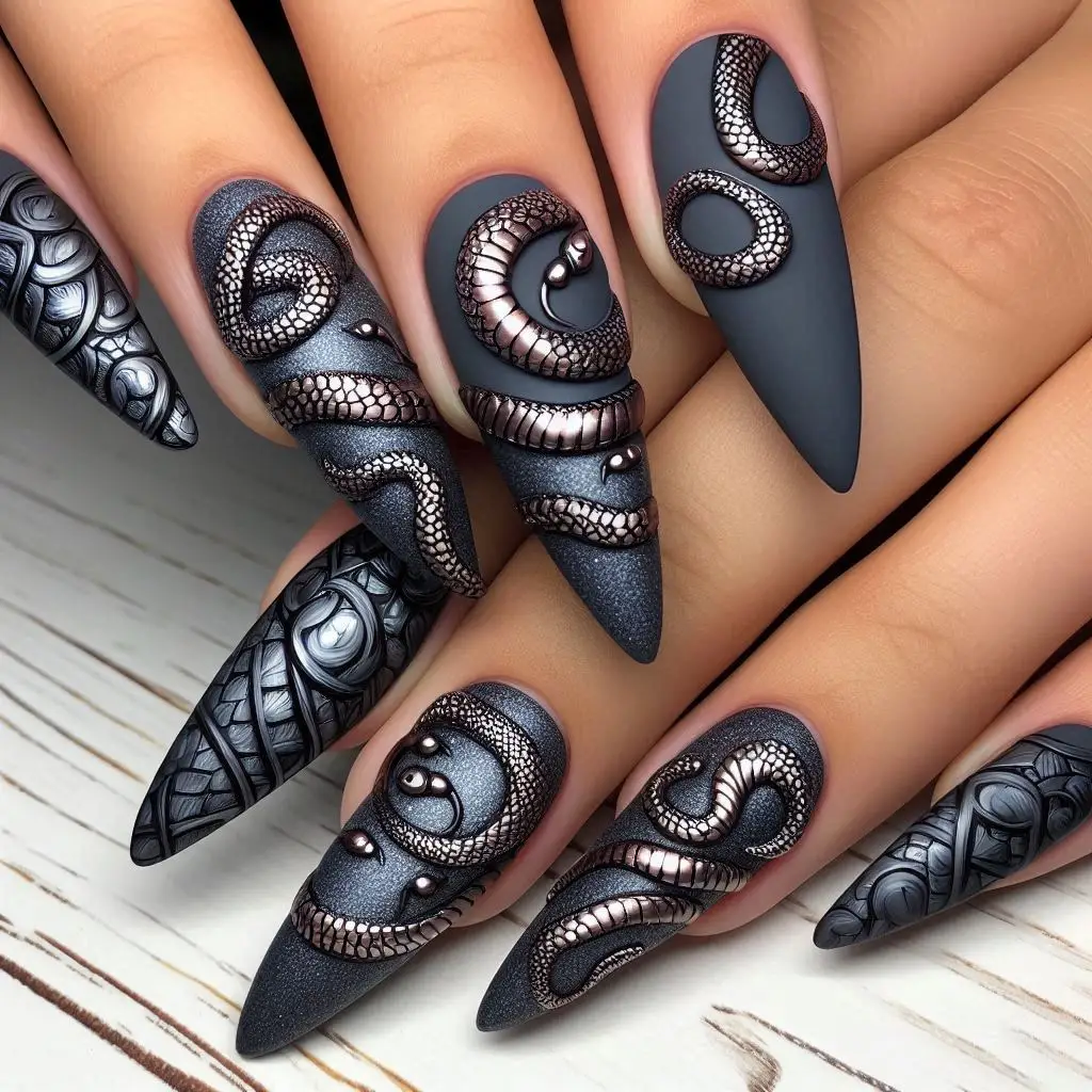 3D Snake Coil Nails