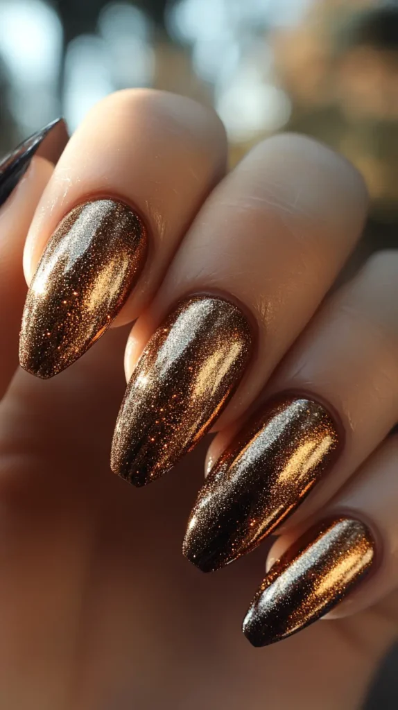 Bronze Metallics Nails