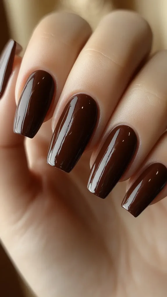 Chestnut Brown Nails