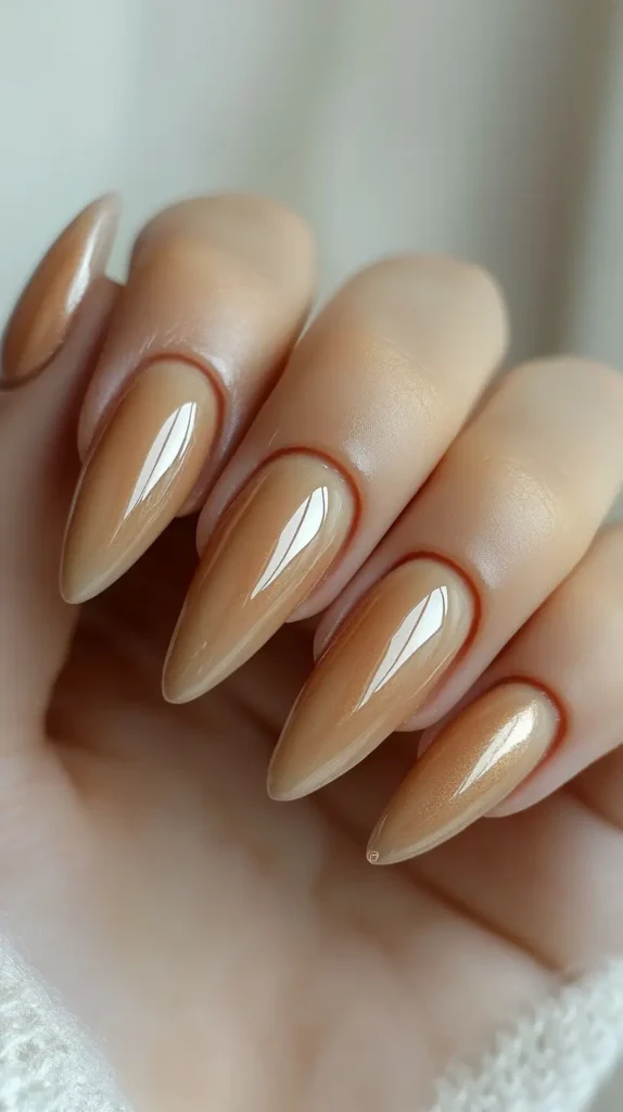 Creamy Beige Neutrals Nails