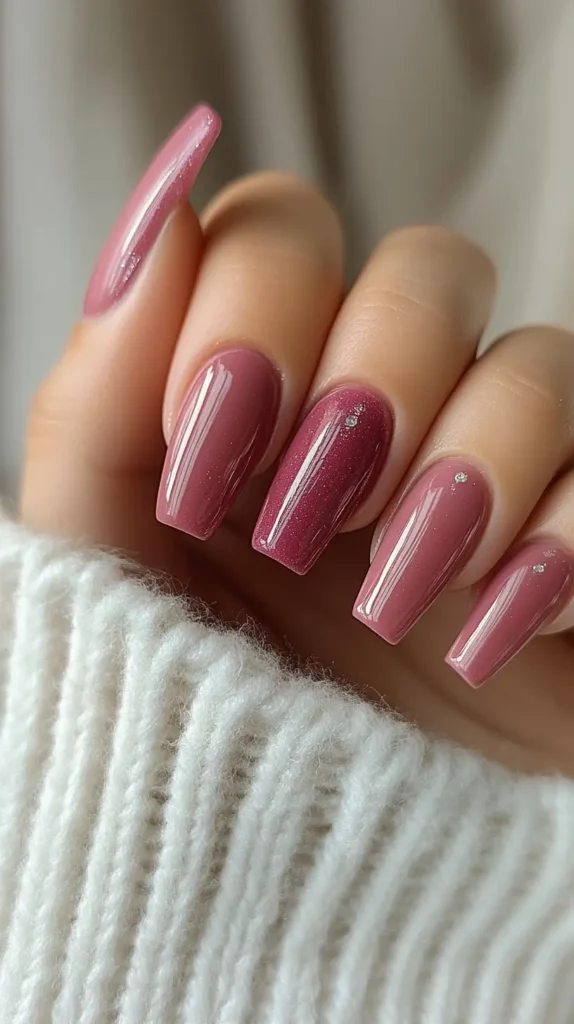 Dusty Rose Chic Nails