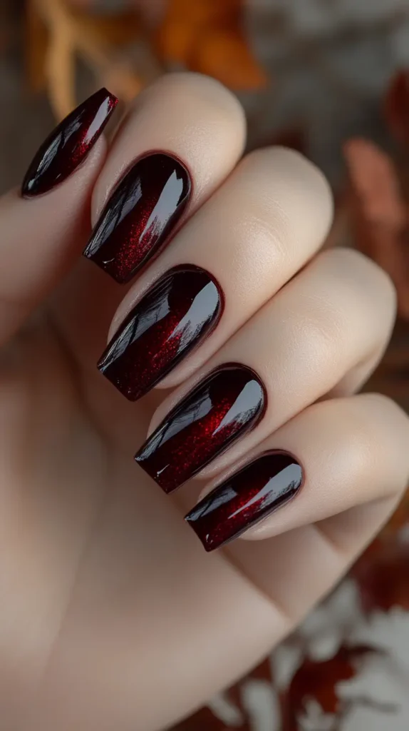 Matte Mahogany Nails