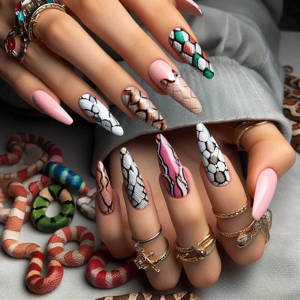 Snake Charmer Nails