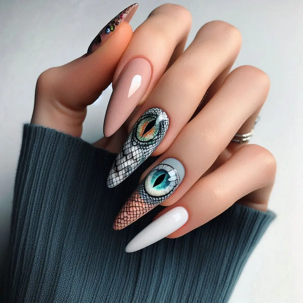 Snake Eye Accent Nail