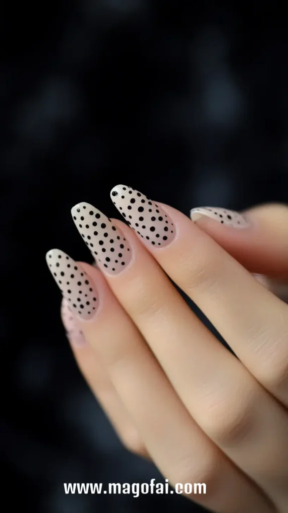 10. Negative Space Nail Dots 1