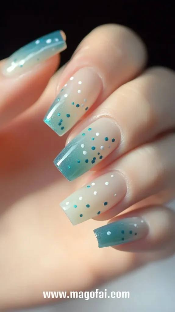 11. Dot Gradient Nail Art 1