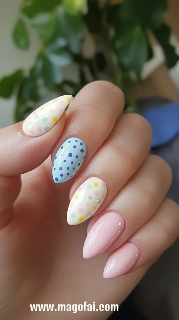 15. Pastel Nail Dots 1