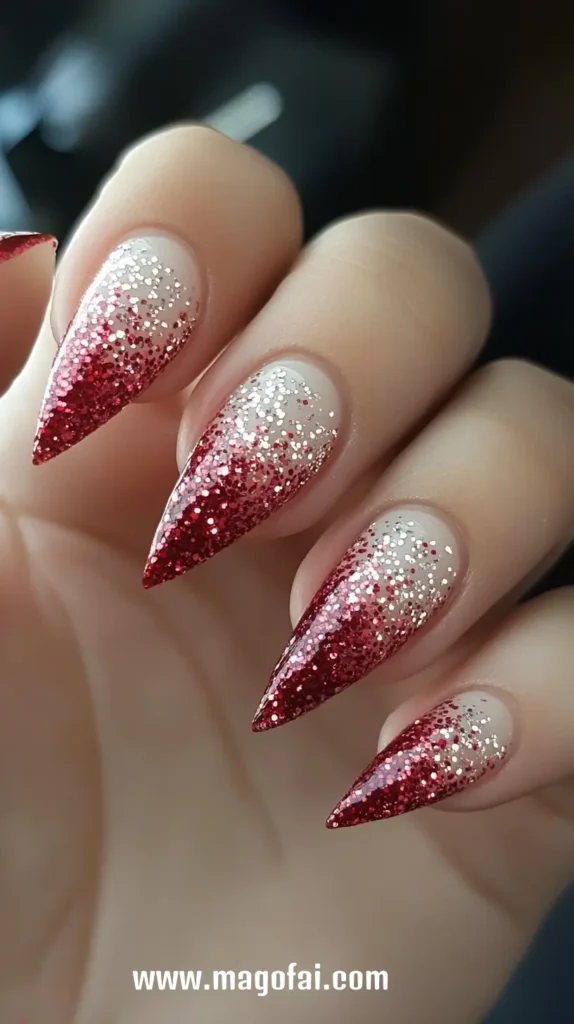 16. Glitter Tips