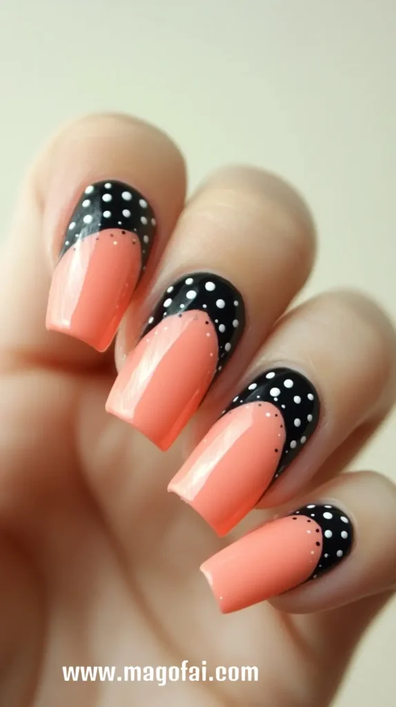 18. Dot Borders on Nails 1