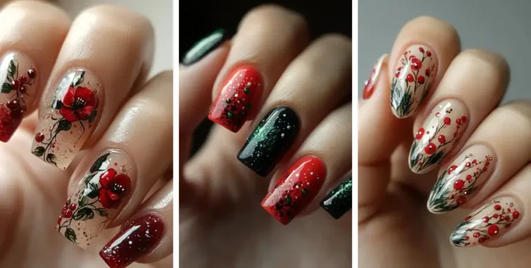 Read more about the article 23 Timeless Classic Red & Green Nail Designs for a Bold Look