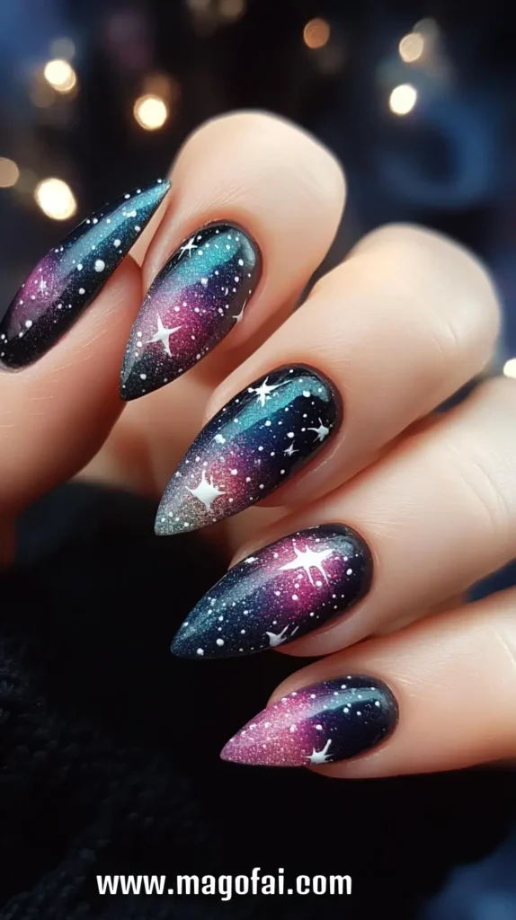 23. Galaxy Nail Dots