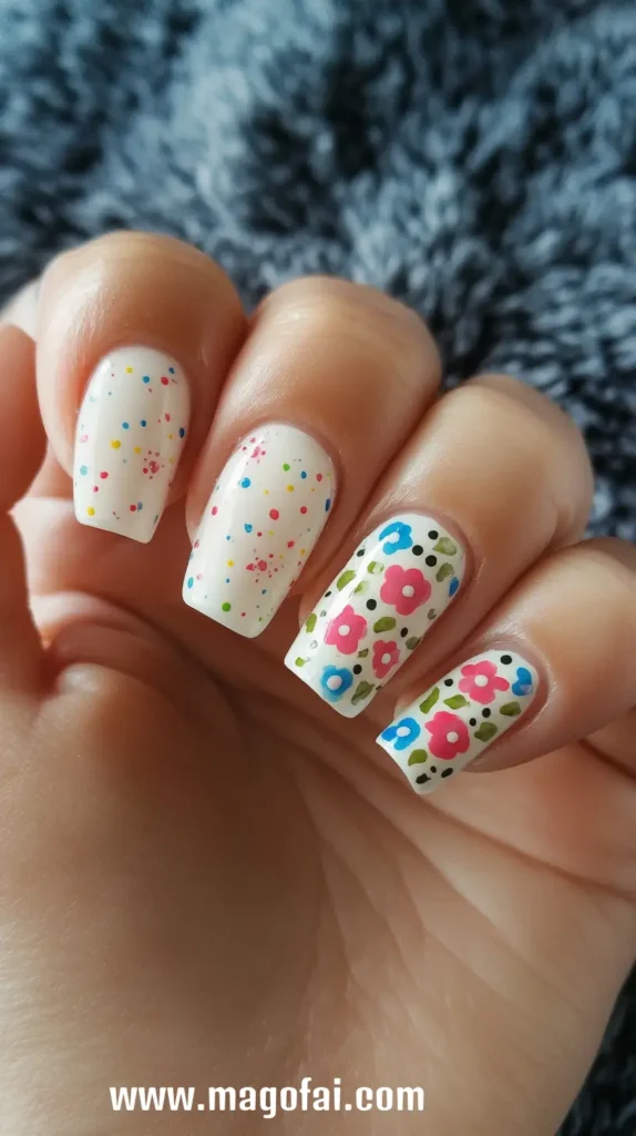 27. Flower Nail Dots 1