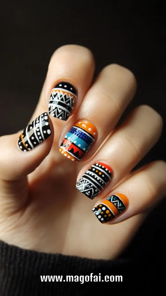 36. Patterned Nail Dots 1