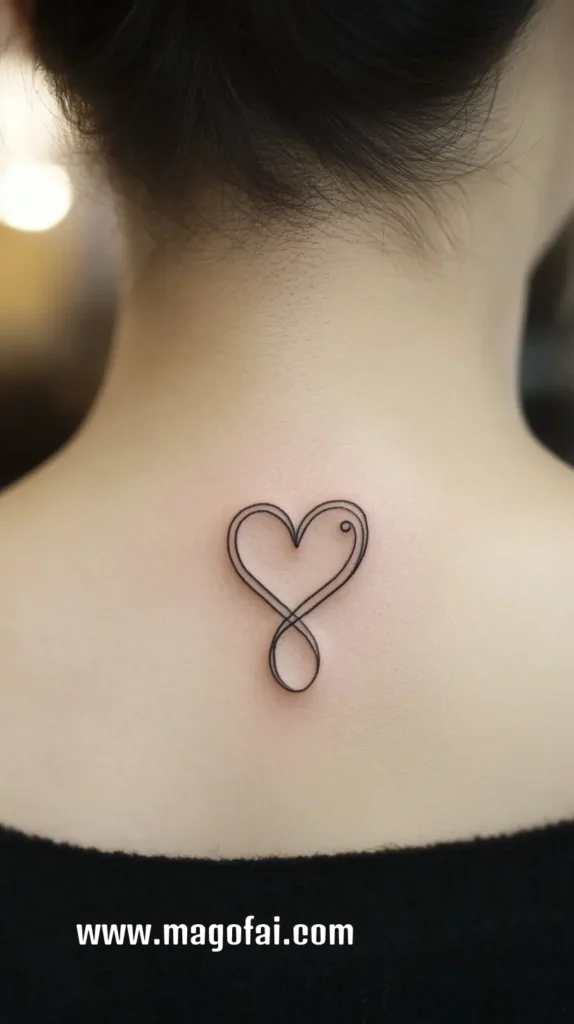 37. Small Heart with Infinity Loop