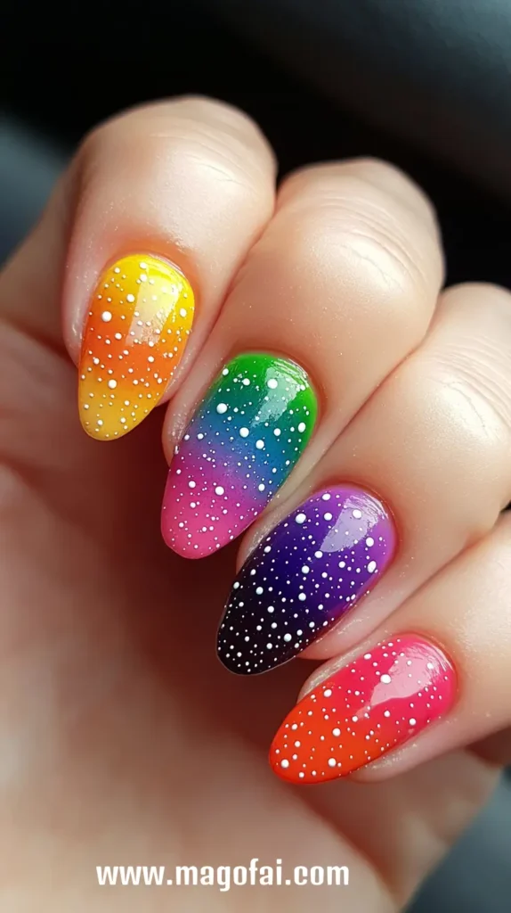 5. Ombre Nail Dots