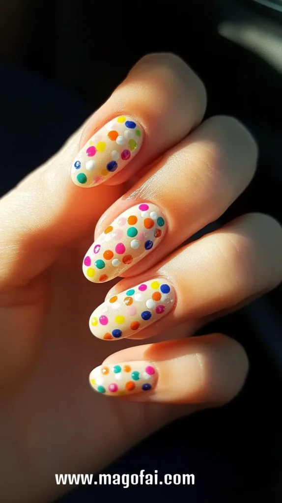 7. Colorful Nail Dot Accent 1