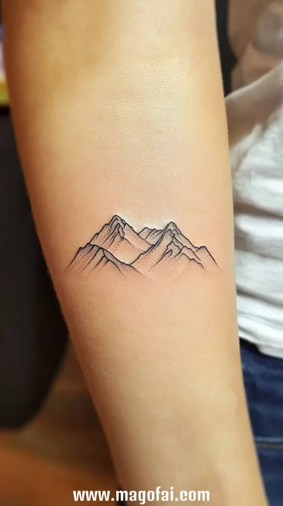 9. Single Line Mountain Range