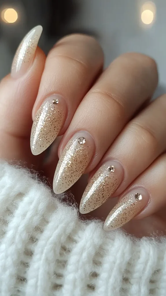 Earthy Almond Nails 1