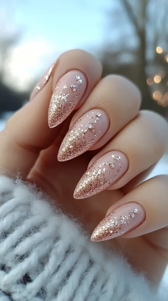 Soft Blush Almond Nails