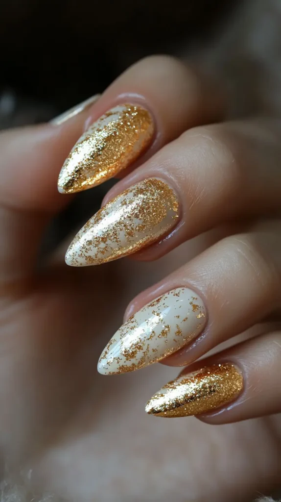 gold_tipped_french_manicure_nail