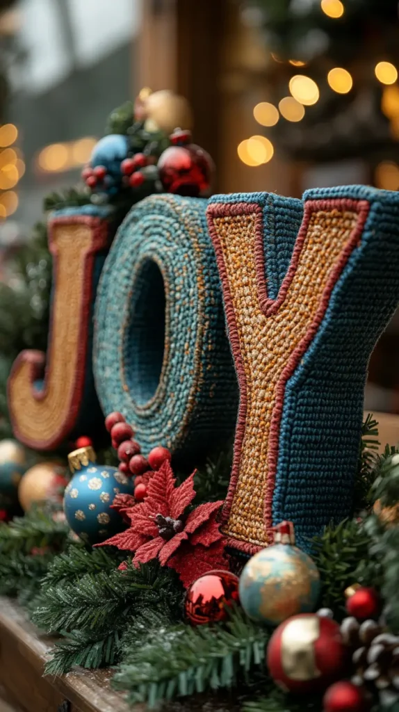 10. Yarn-Wrapped Letters