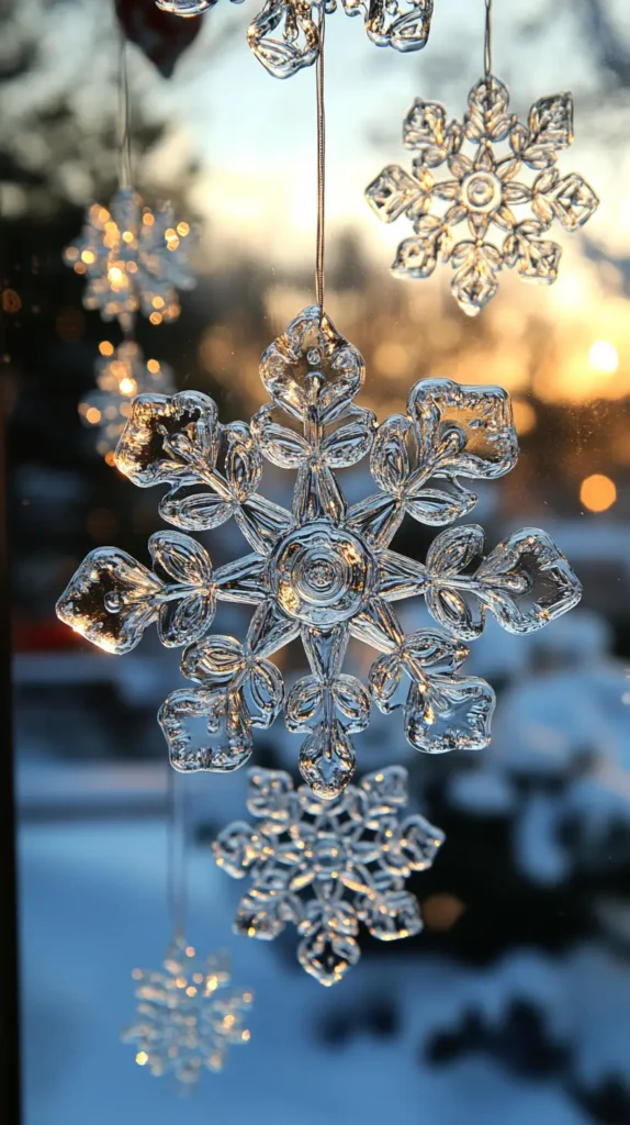 11. Snowflake Window Clings