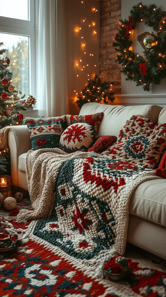 2. Festive Throw Blankets