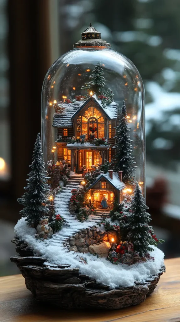 2. Mason Jar Snow Globes