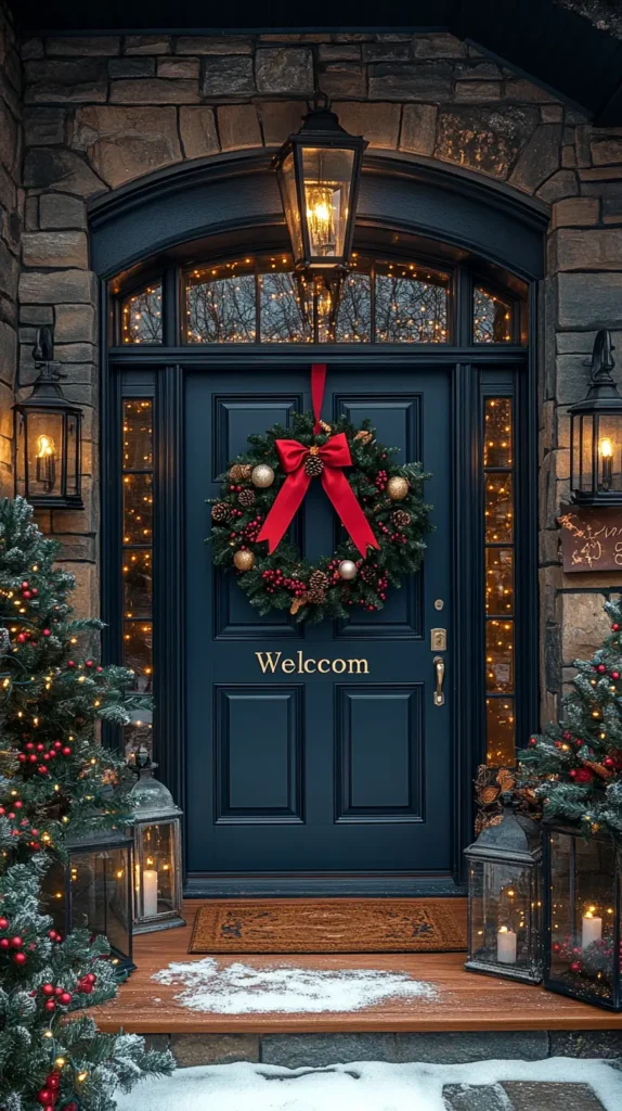 26. Charming Door Decor