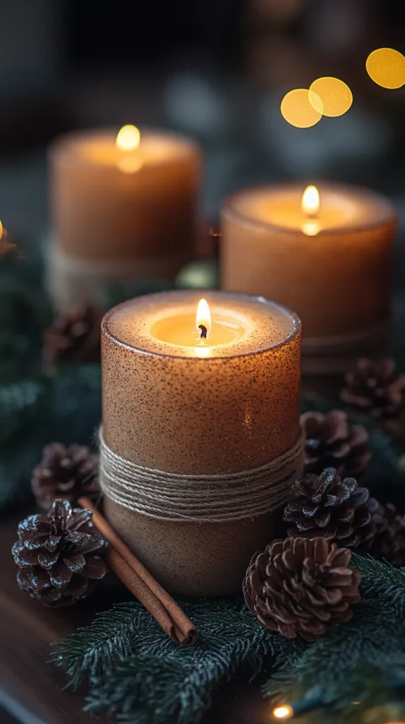 4. Cinnamon Stick Candles