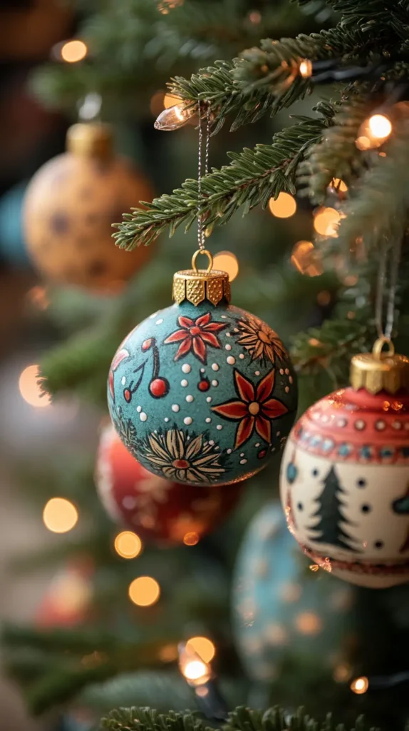 5. Hand-Painted Ornaments