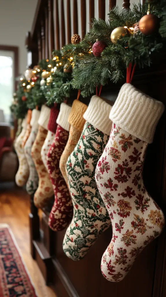 7. Hang Stockings Creatively