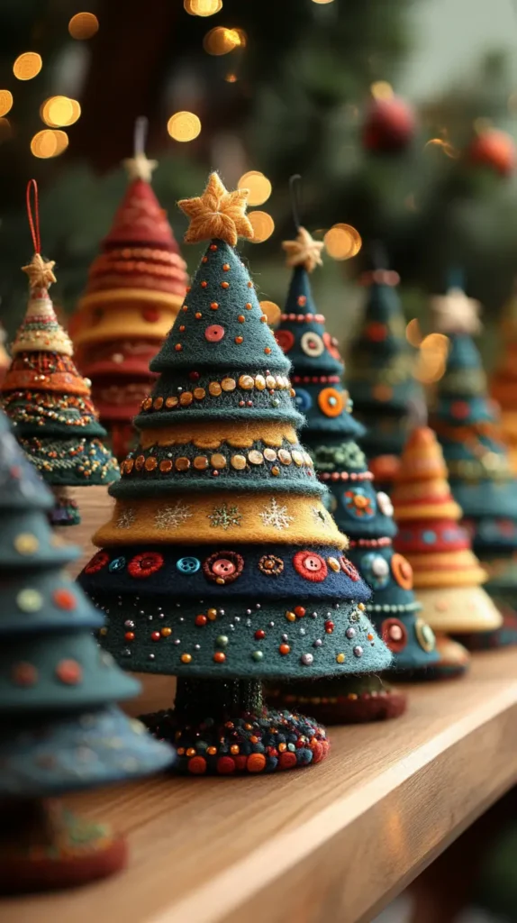 8. Felt Christmas Trees